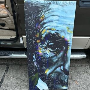 Albert Einstein painting, very rare